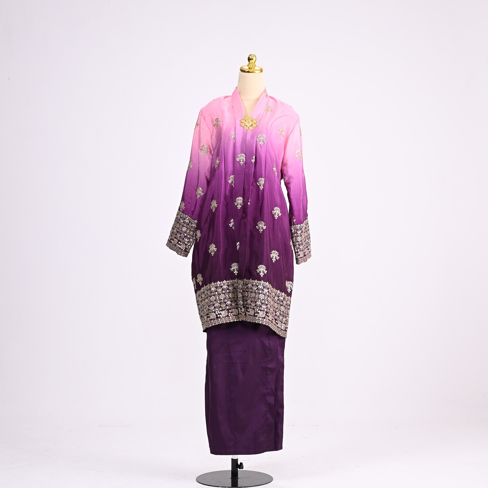 Kebaya Tok Ombre Purple