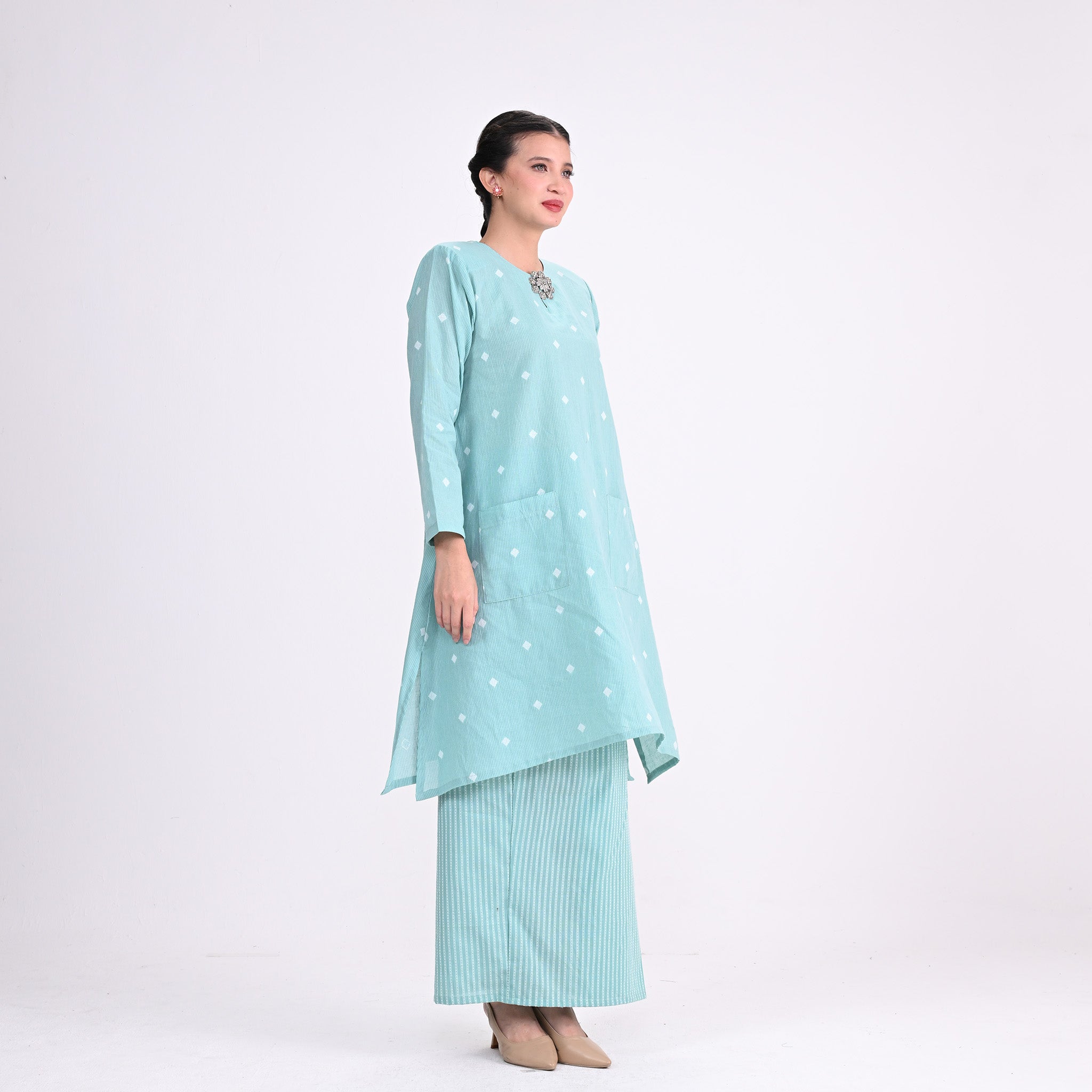 BKM Alina Riz Sage Blue