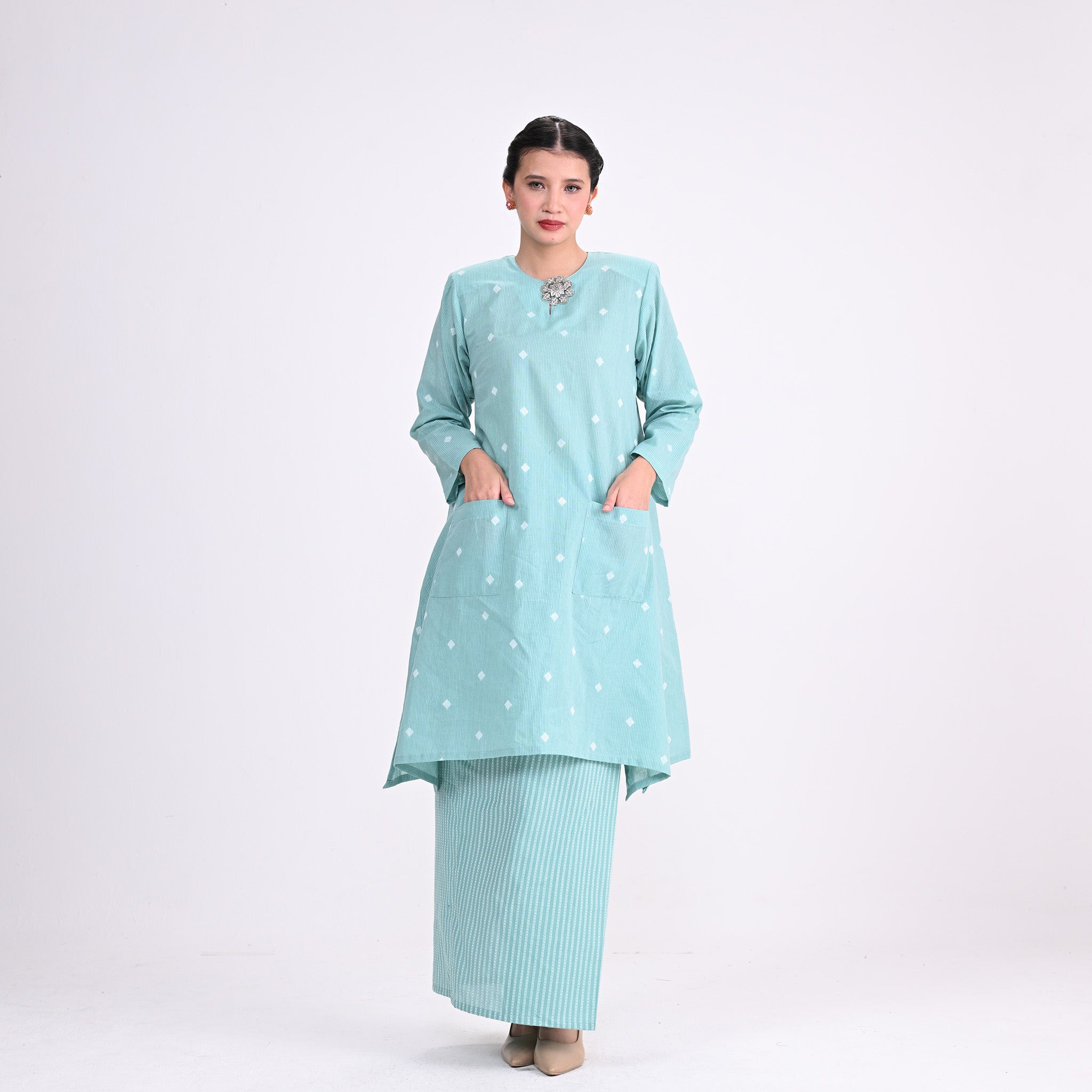 BKM Alina Riz Sage Blue