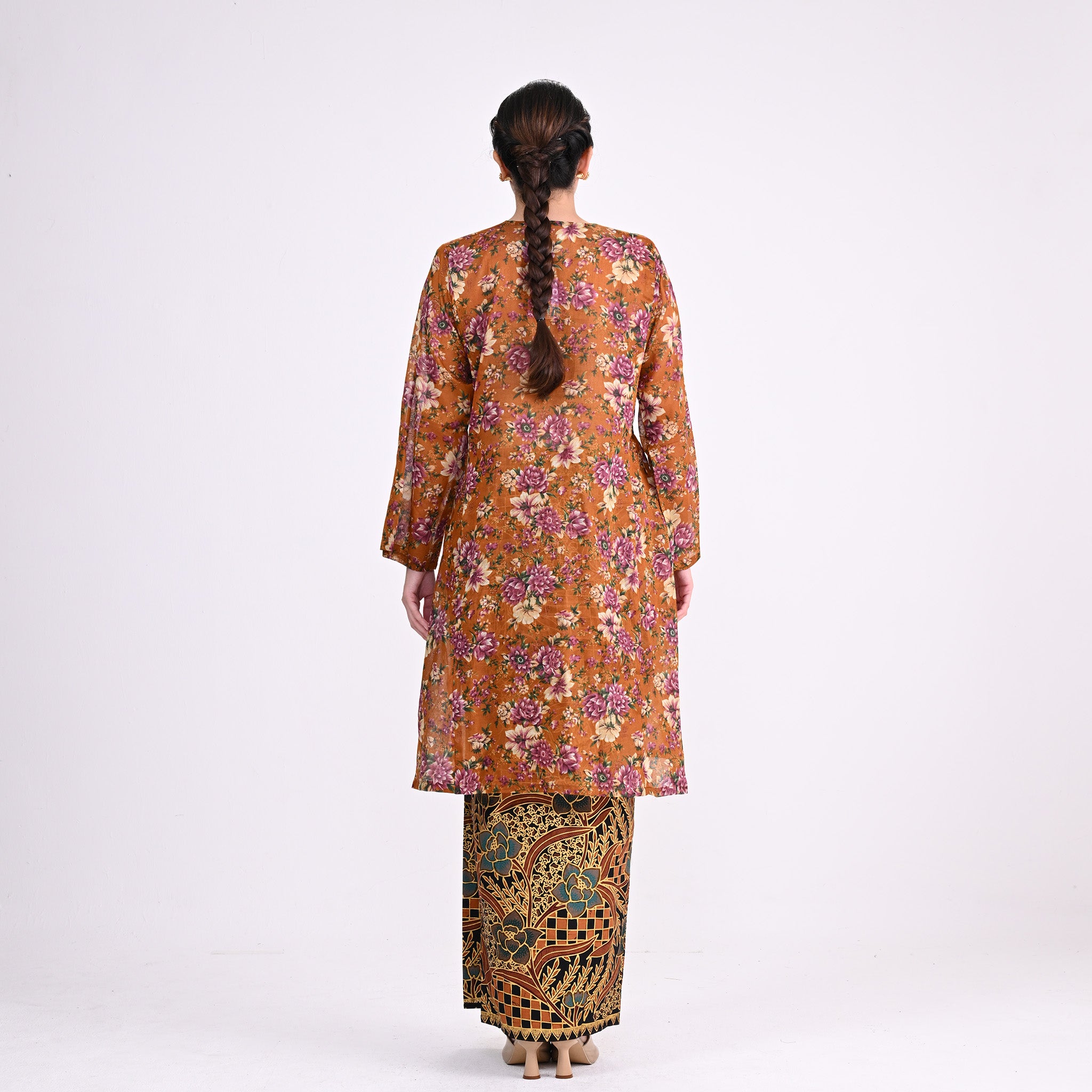 Baju Kurung Wan Kapas Brown