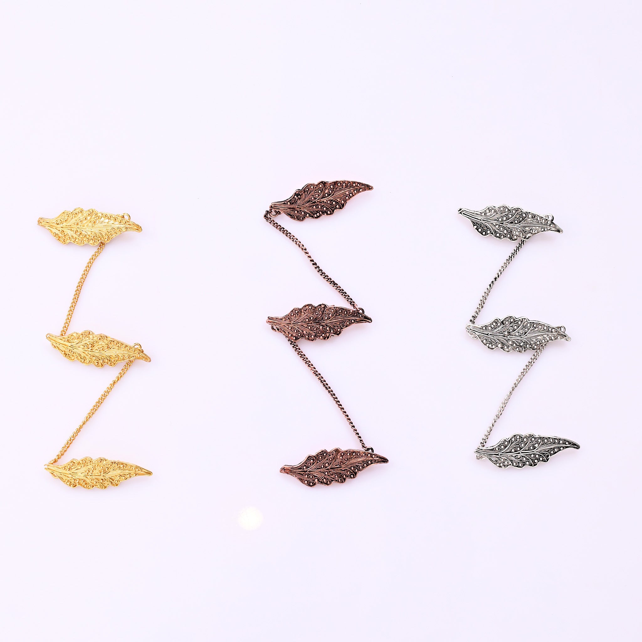 Brooch Dedaun Berantai