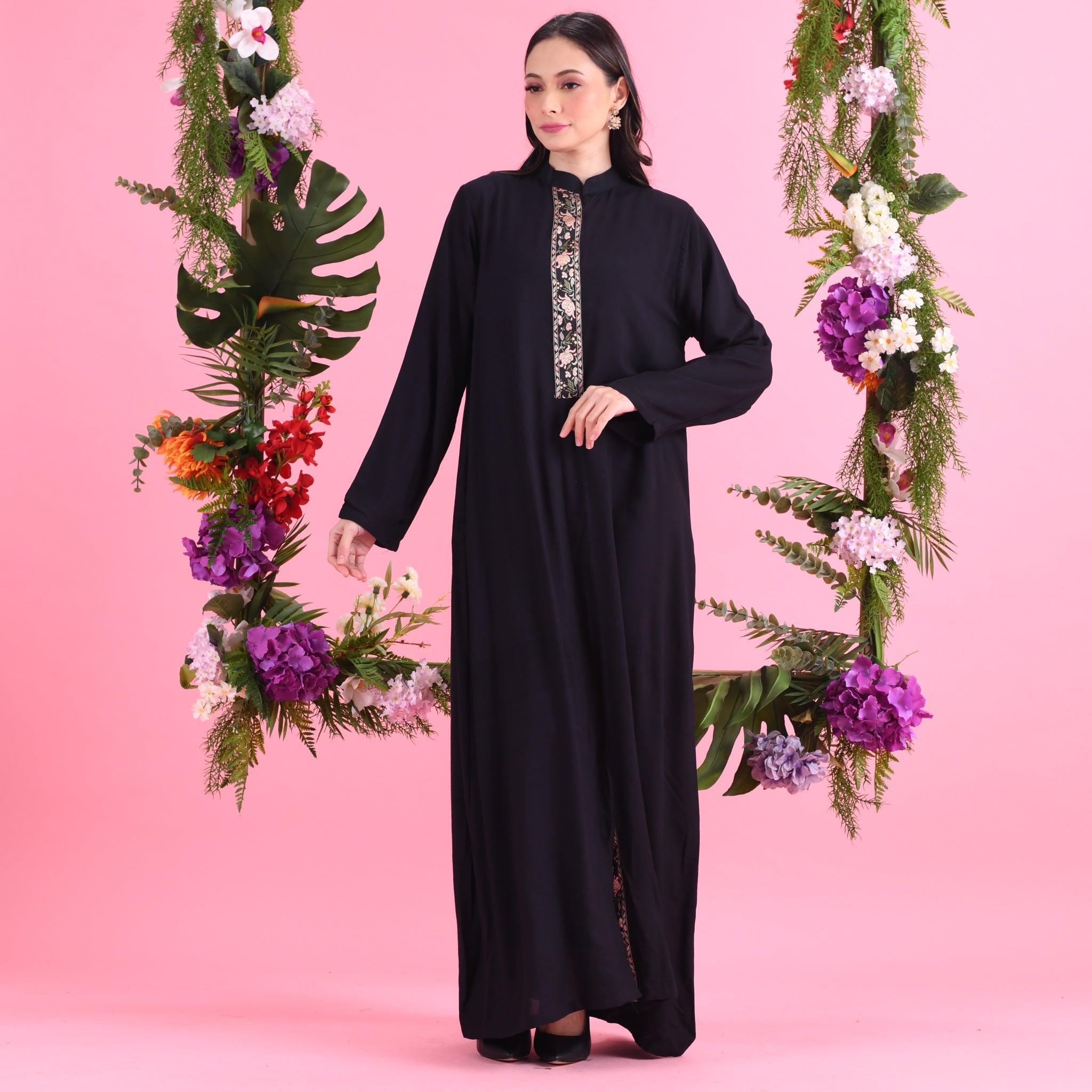 Jubah Parisa - Black