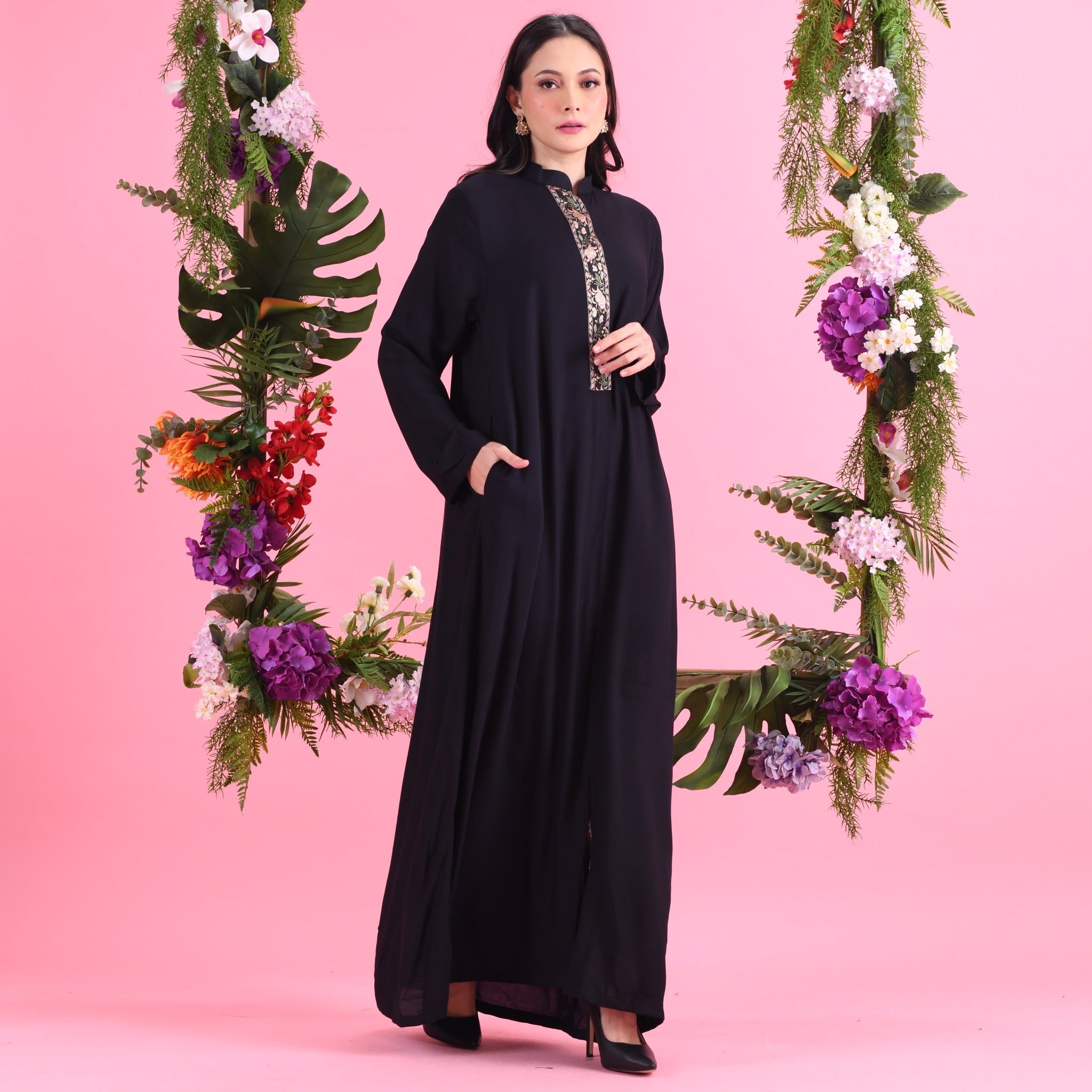 Jubah Parisa - Black