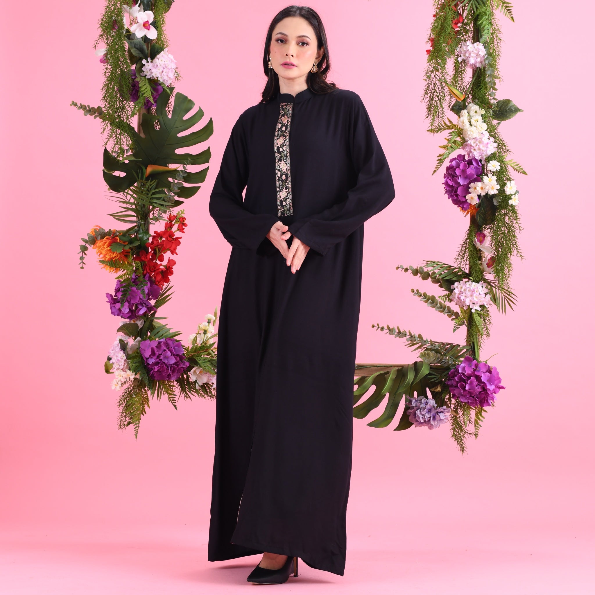 Jubah Parisa - Black