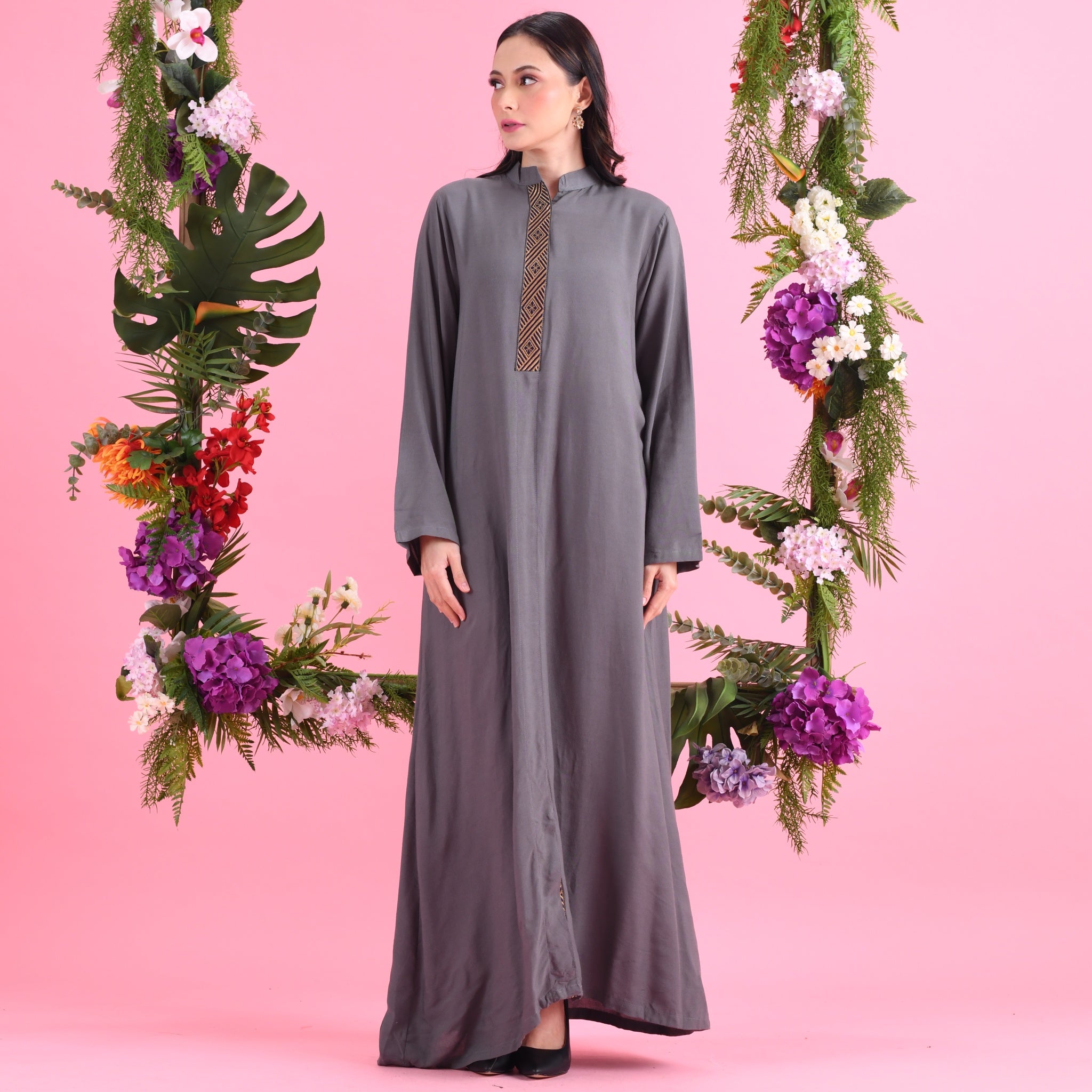 Jubah Parisa - Grey