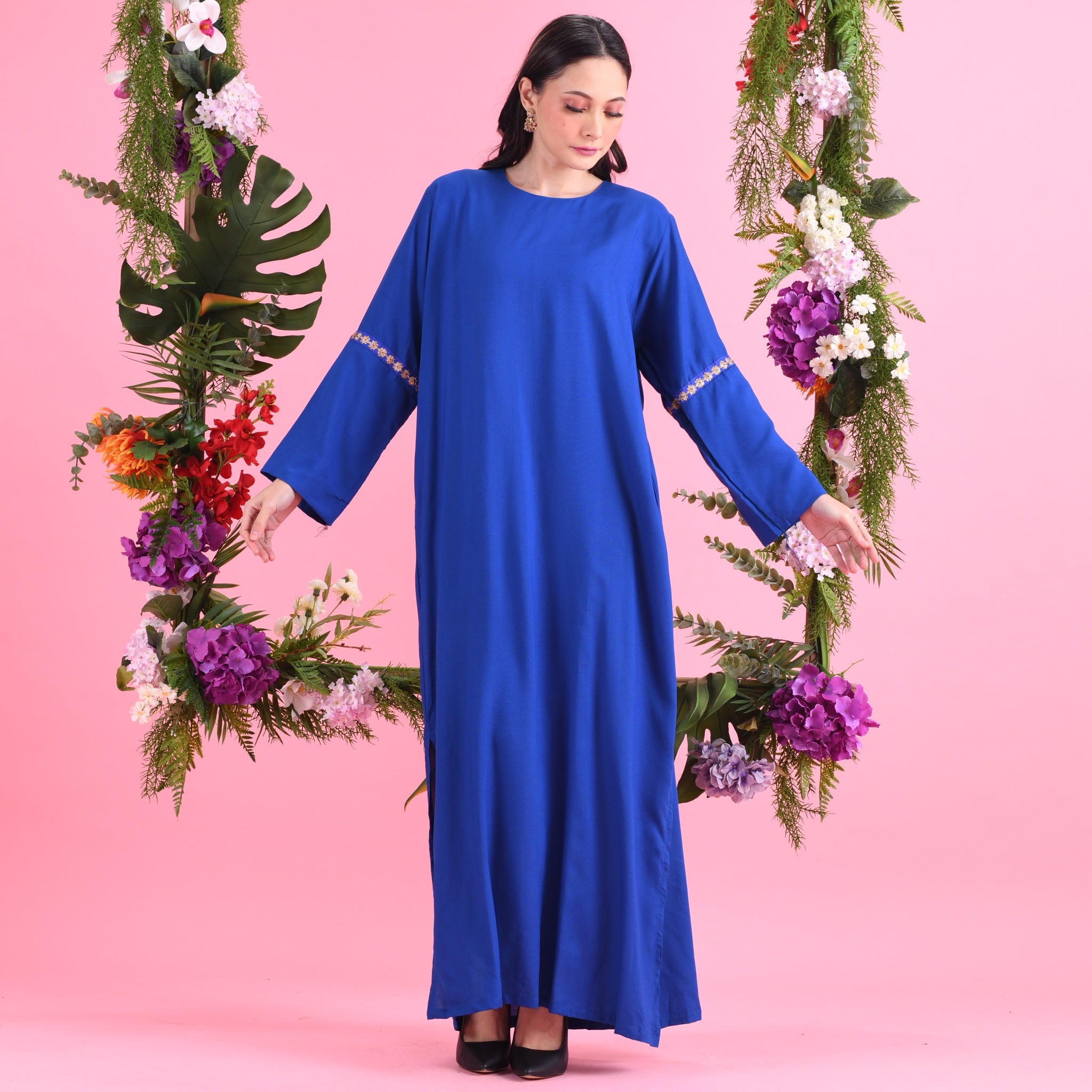 Shamara Basic Jubah II - Blue