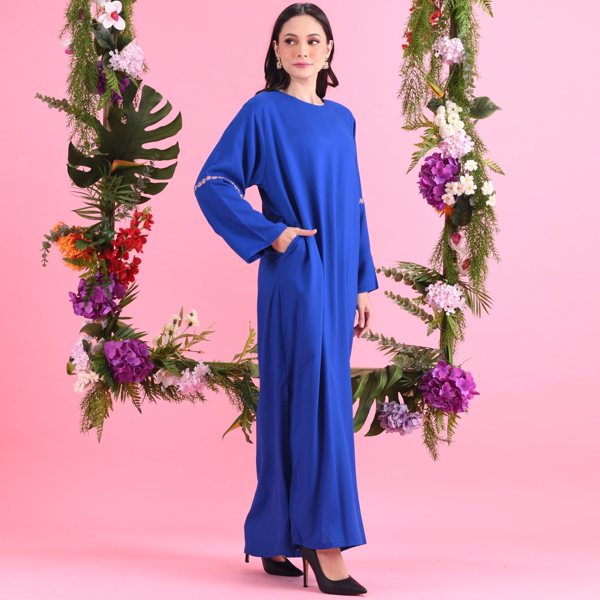 Shamara Basic Jubah II - Blue