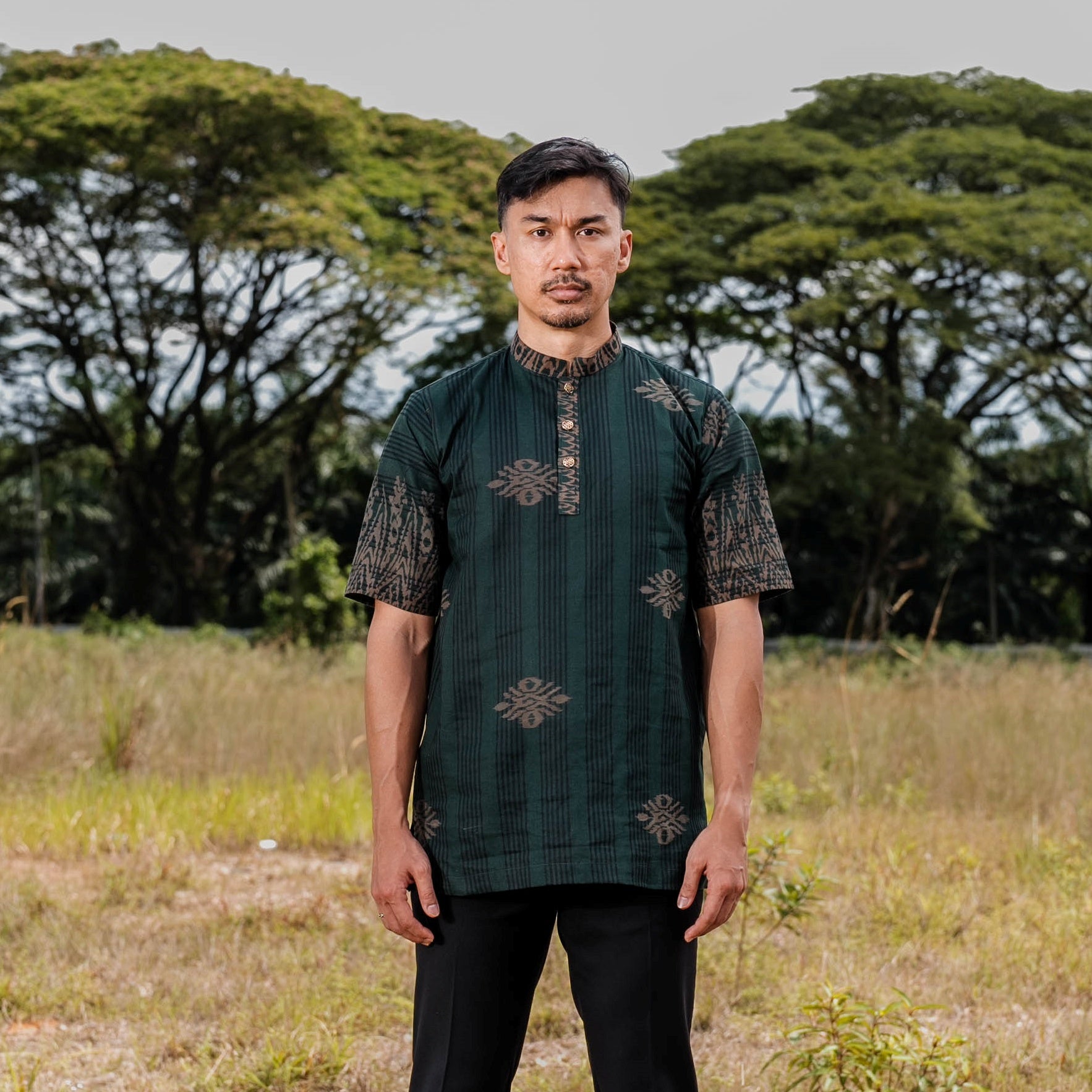 Men Batik Klasik - Green