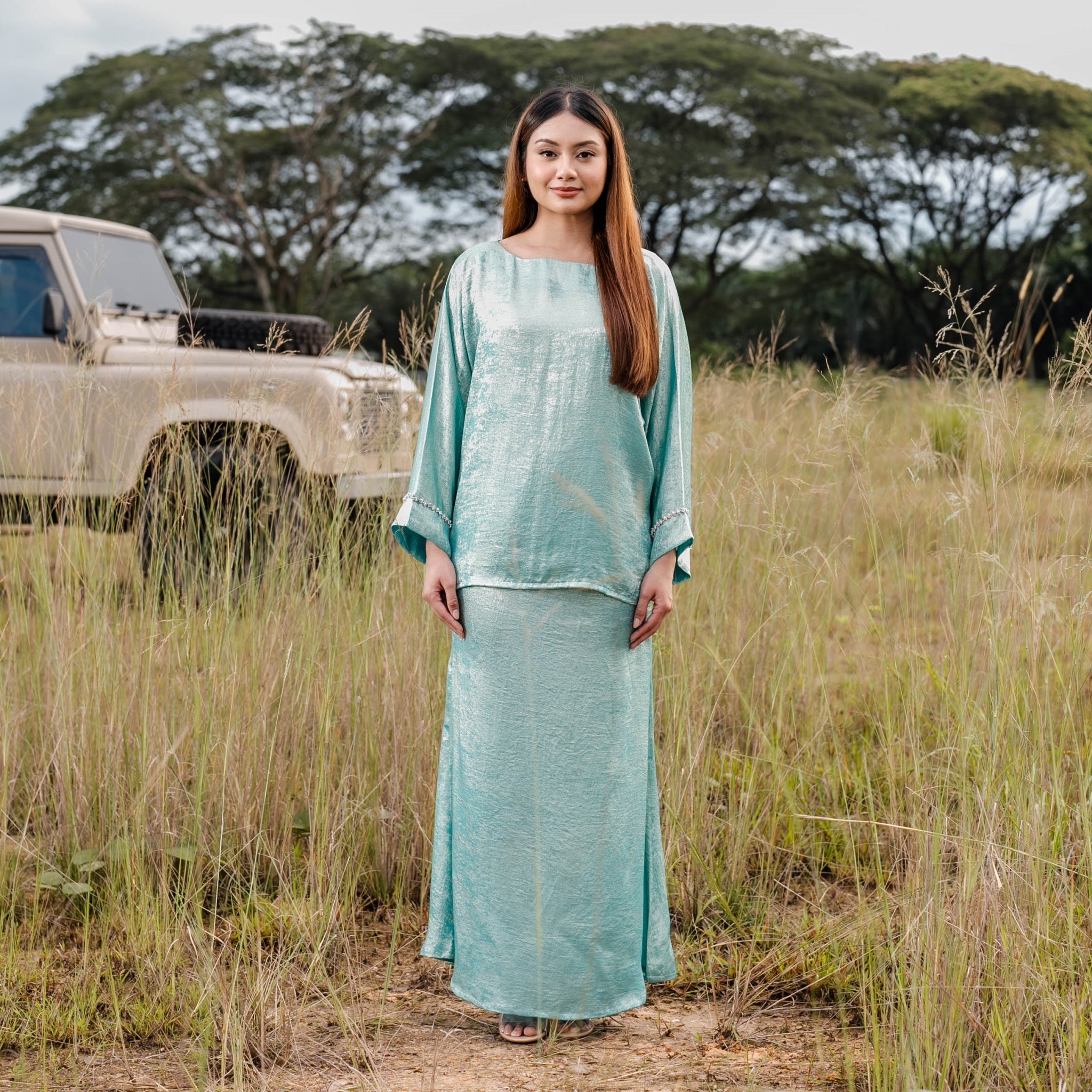 Baju Kedah Ratna - Turquoise