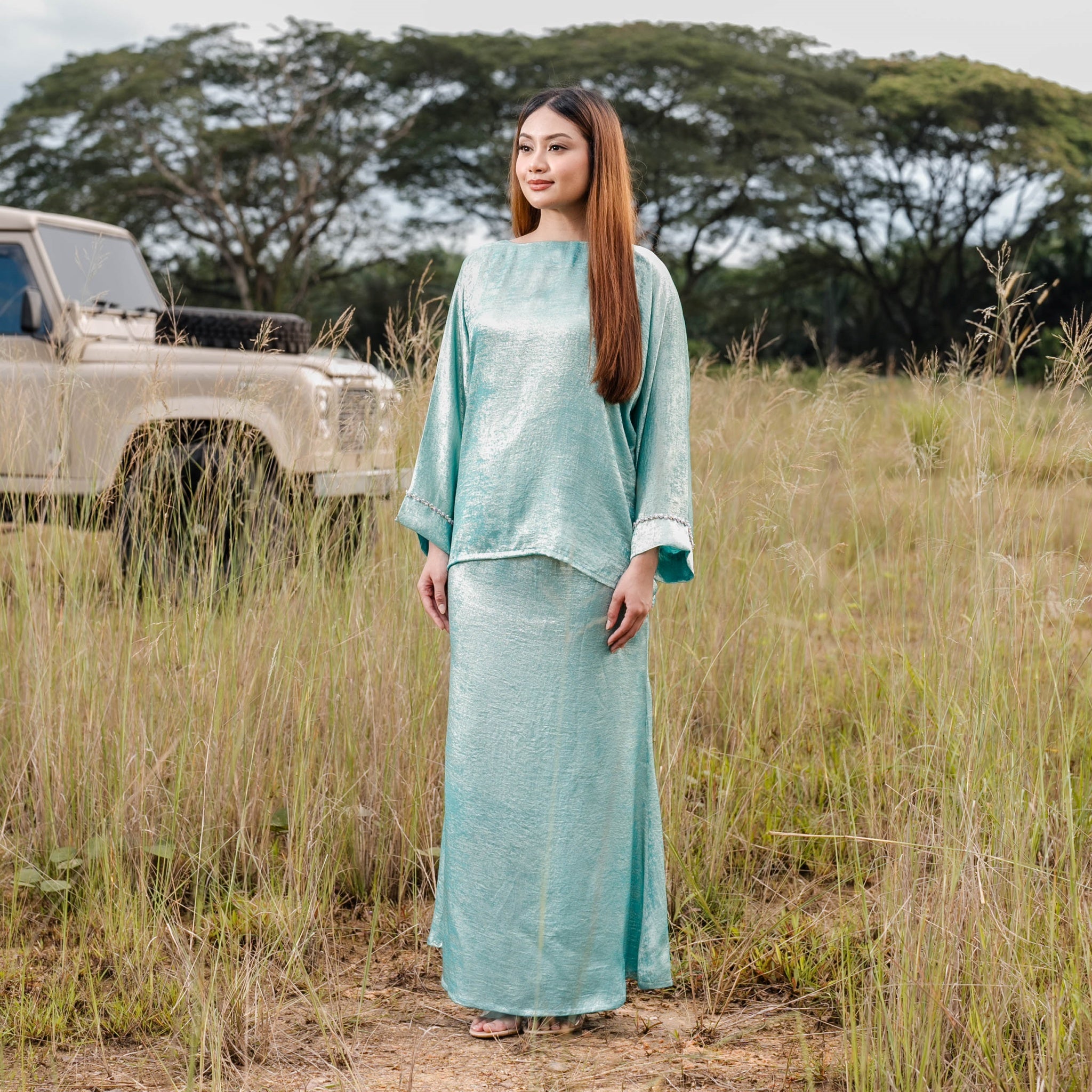 Baju Kedah Ratna - Turquoise