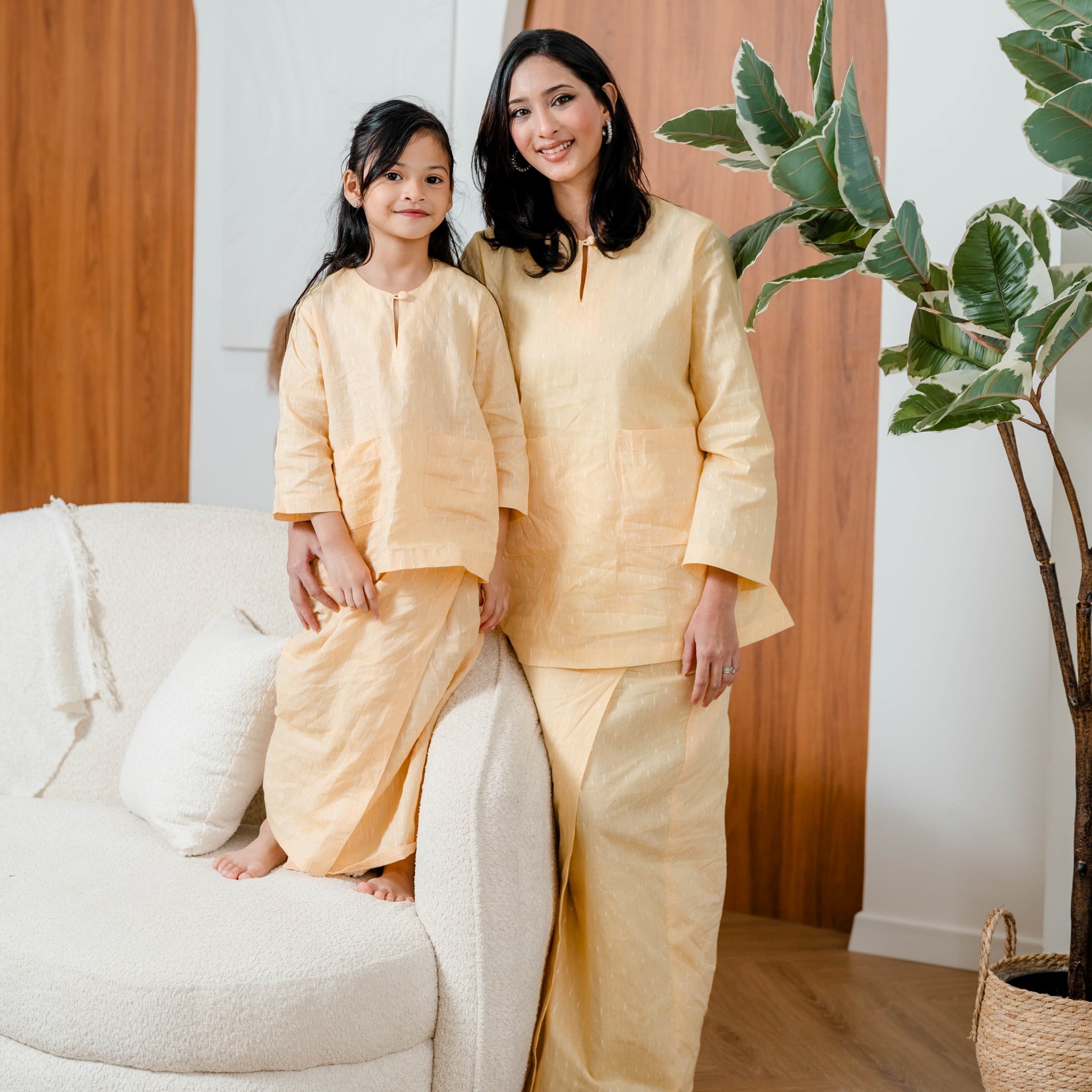 Baju Kurung Kedah Chenta - Yellow