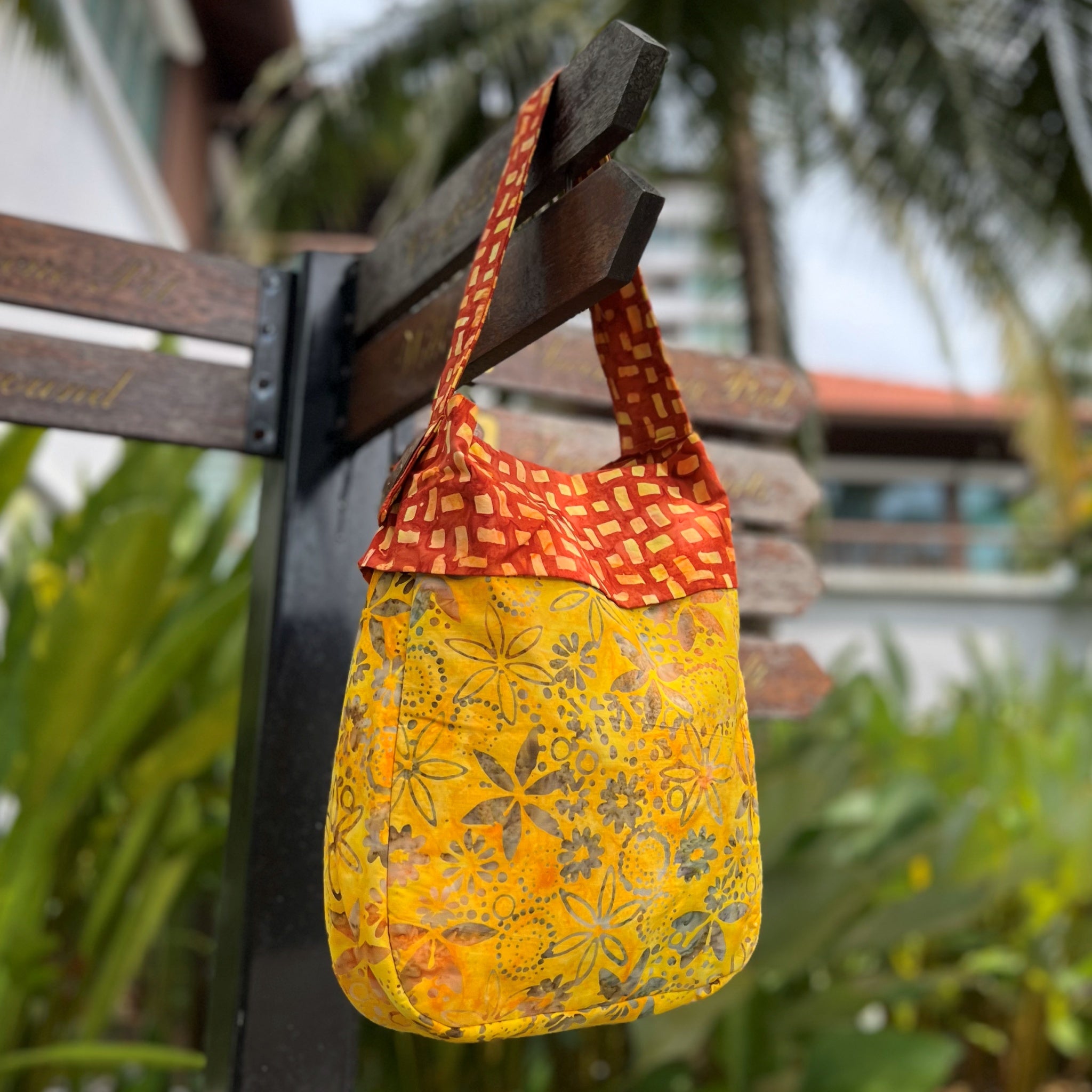 Batik Hobo Bag - Sunrise edition