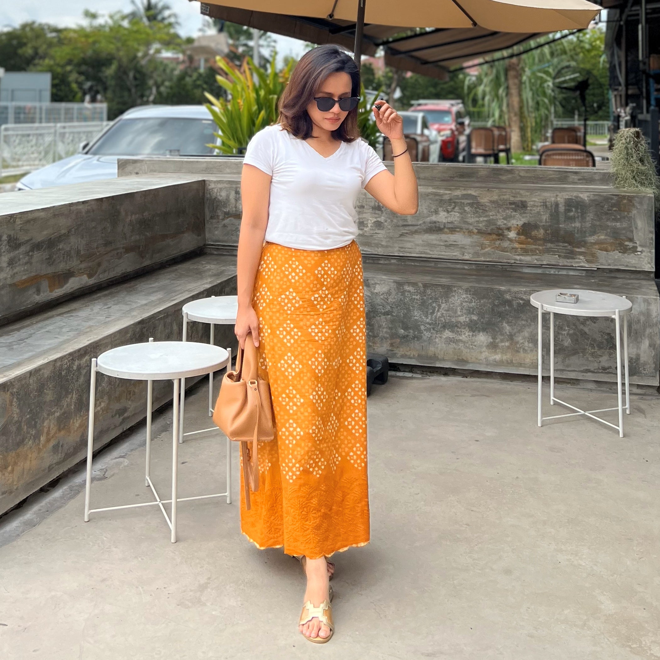 Inaya Batik Skirt - Yellow