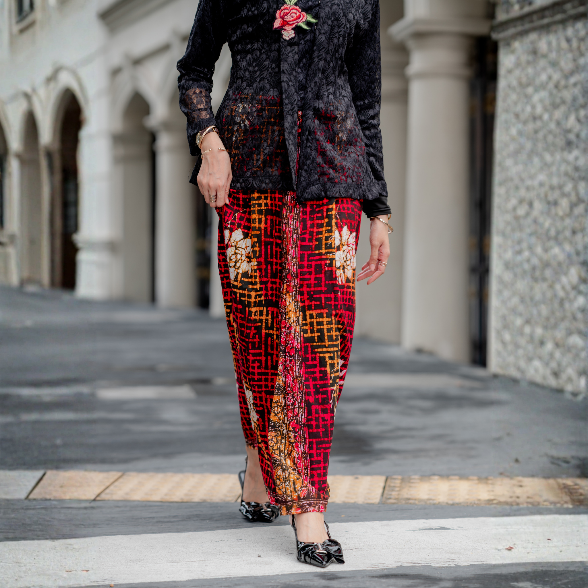 Black Azalea Batik Skirt OR (S)