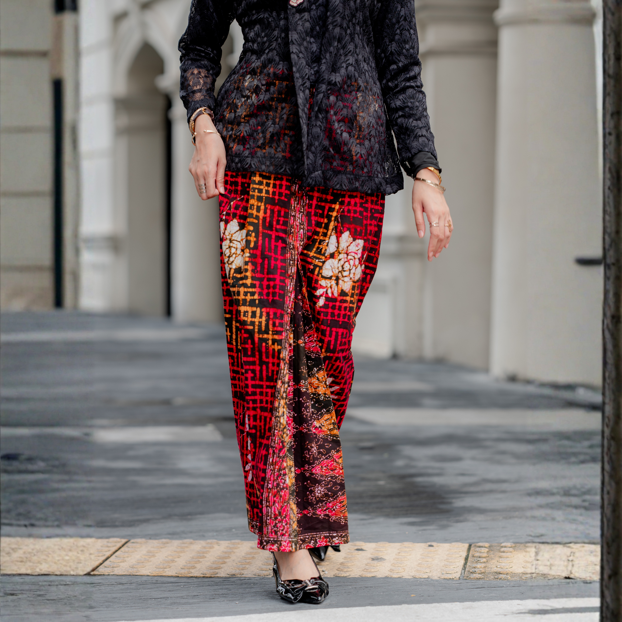 Black Azalea Batik Skirt OR (S)