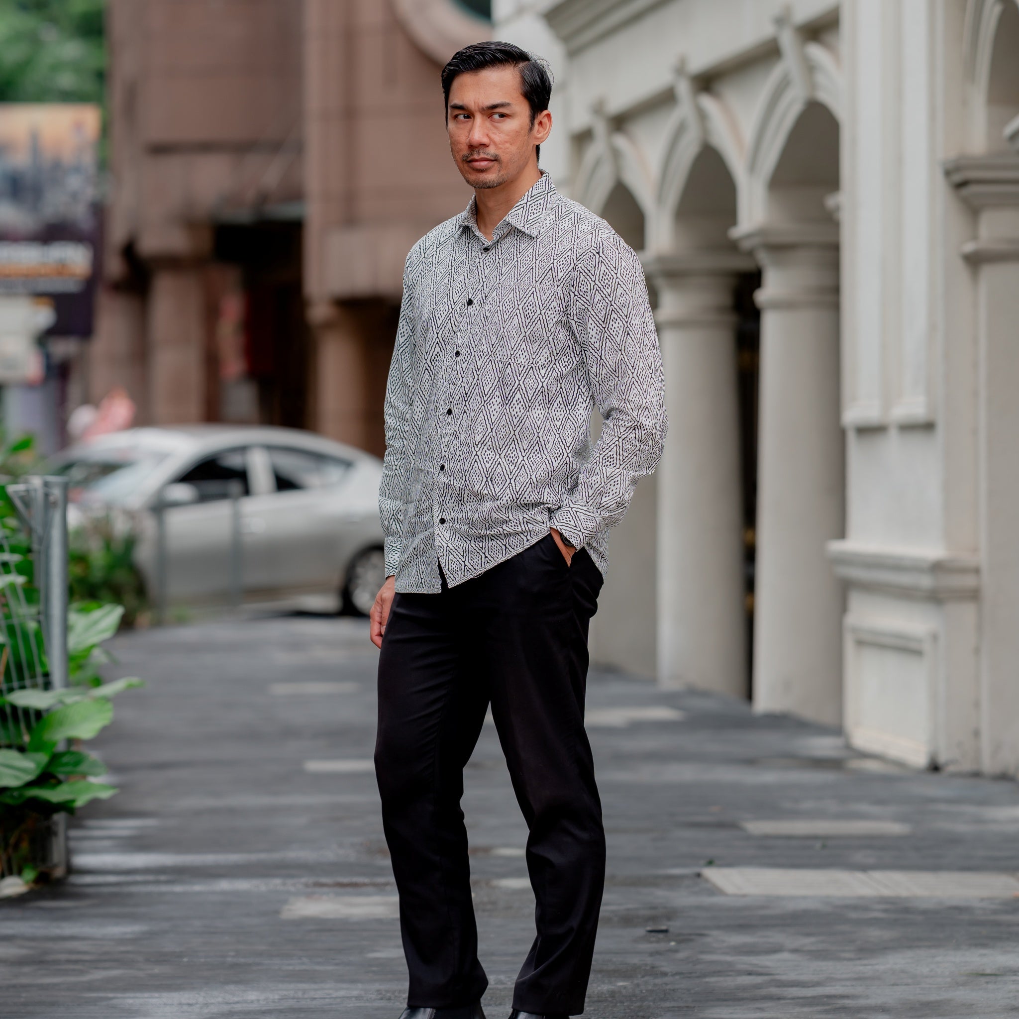 Men Batik PKL Long Sleeve in Doodle