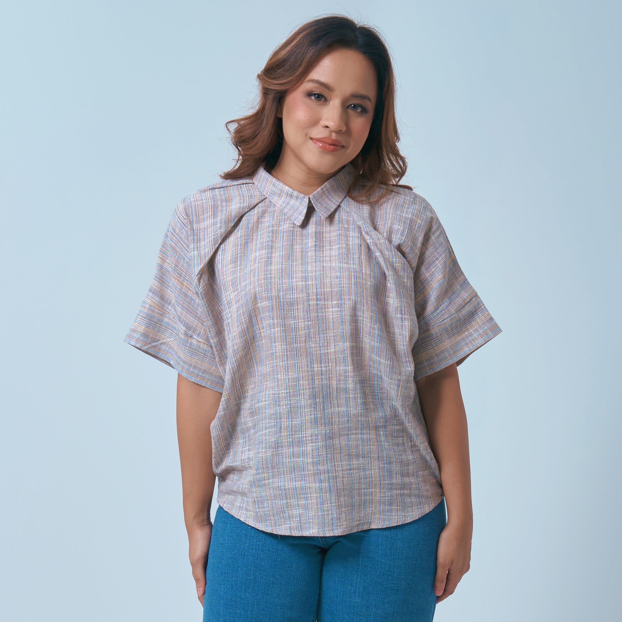 Admiral Linen Collared Top