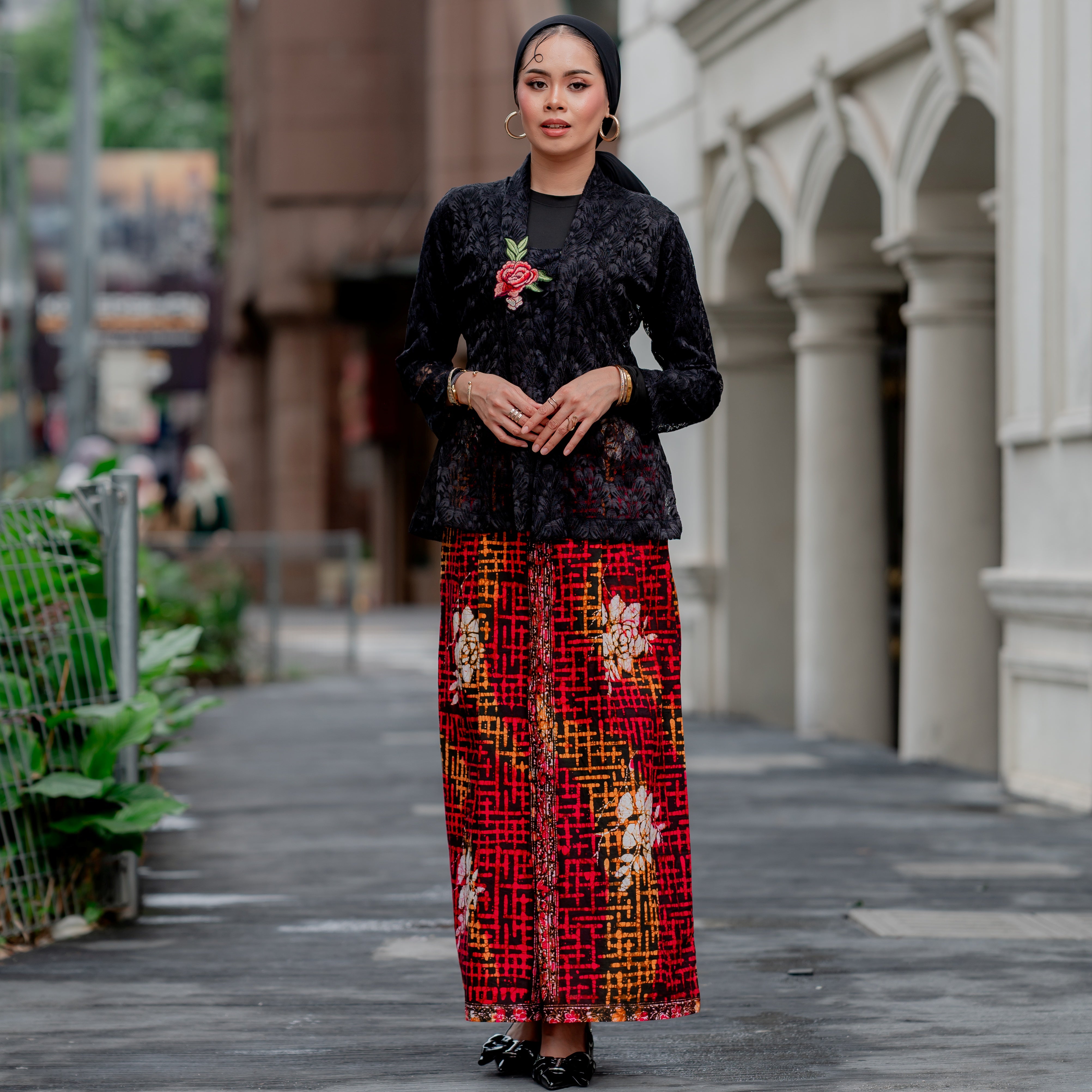 Black Azalea Batik Skirt OR (S)