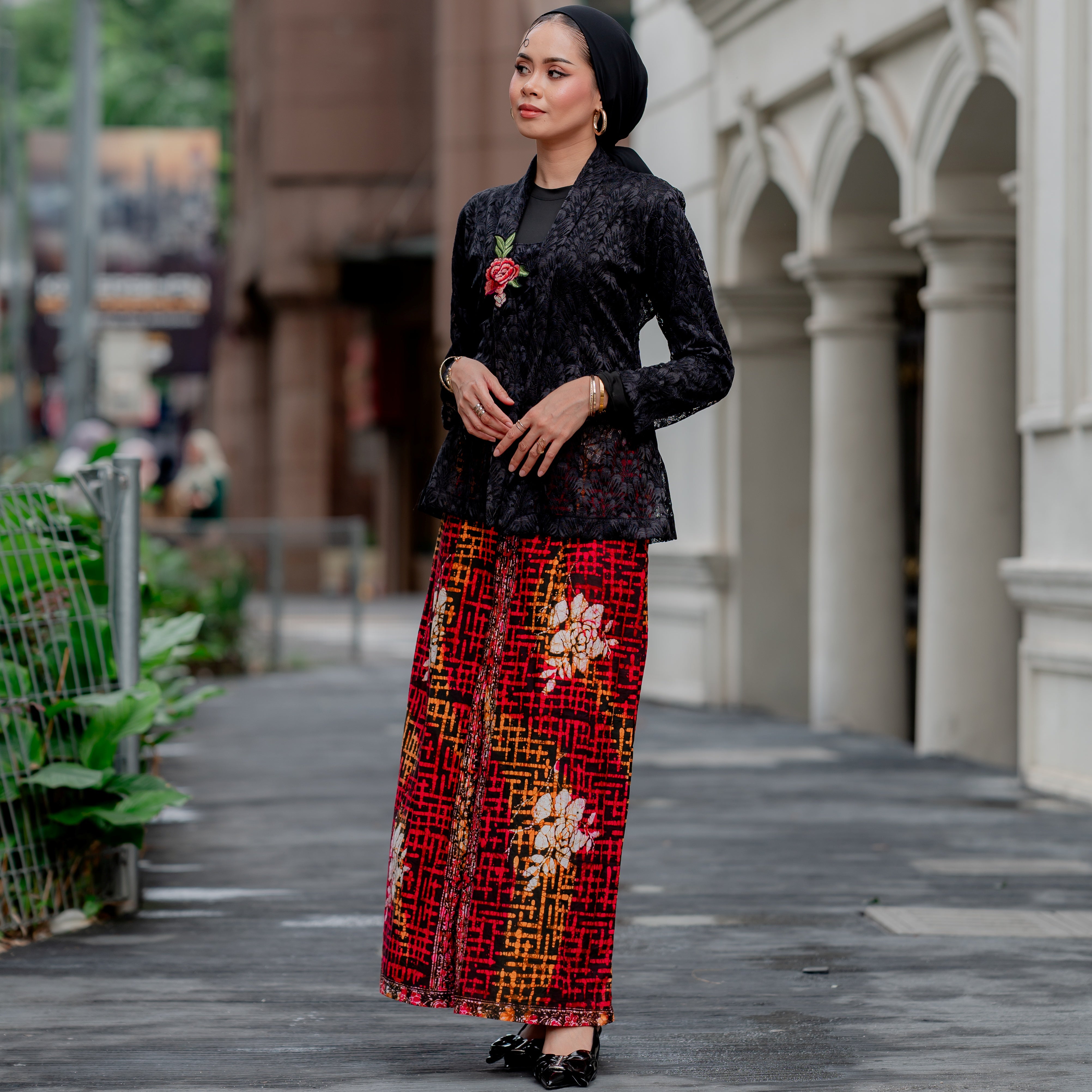 Black Azalea Batik Skirt OR (S)