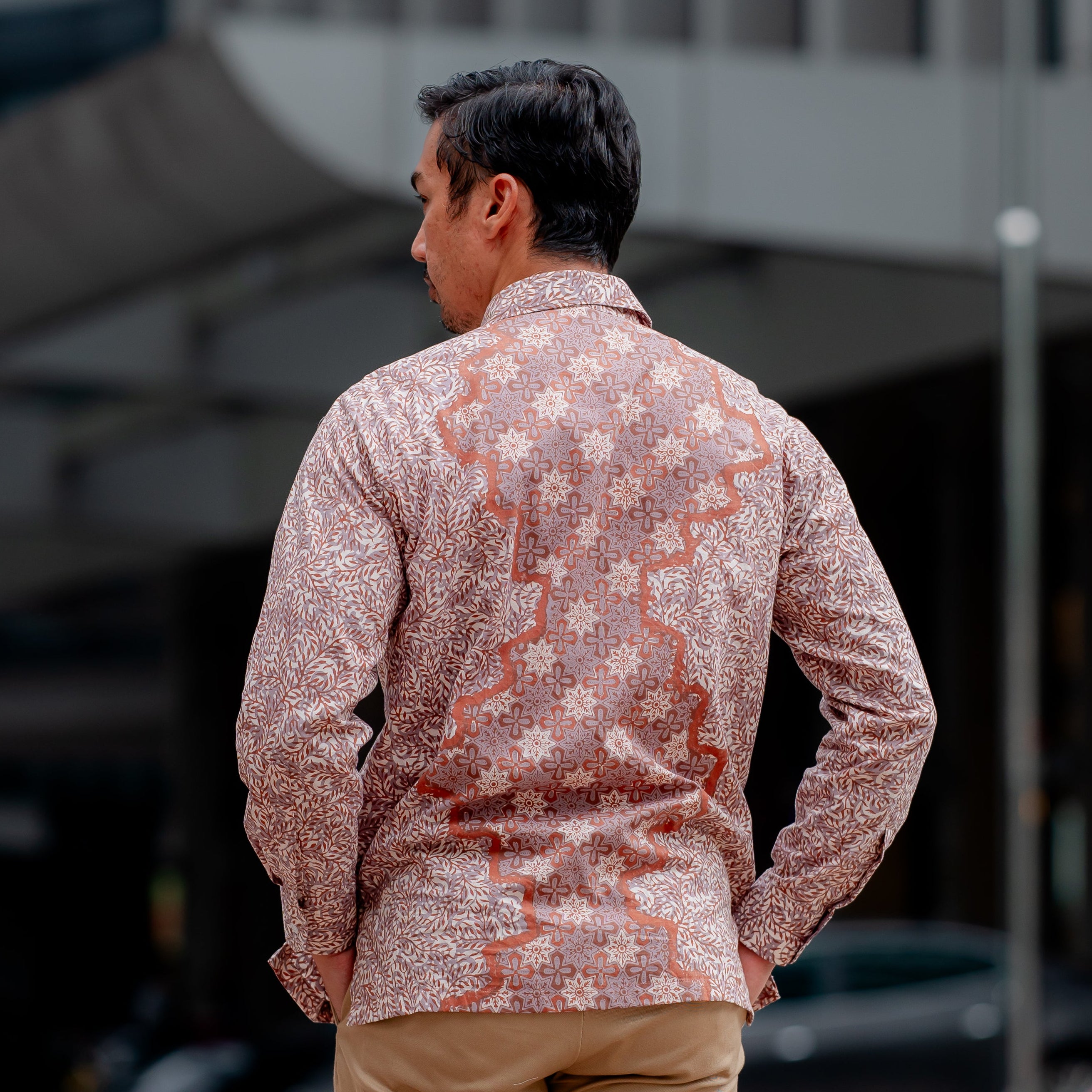 Men Batik PKL Long Sleeve in Chai