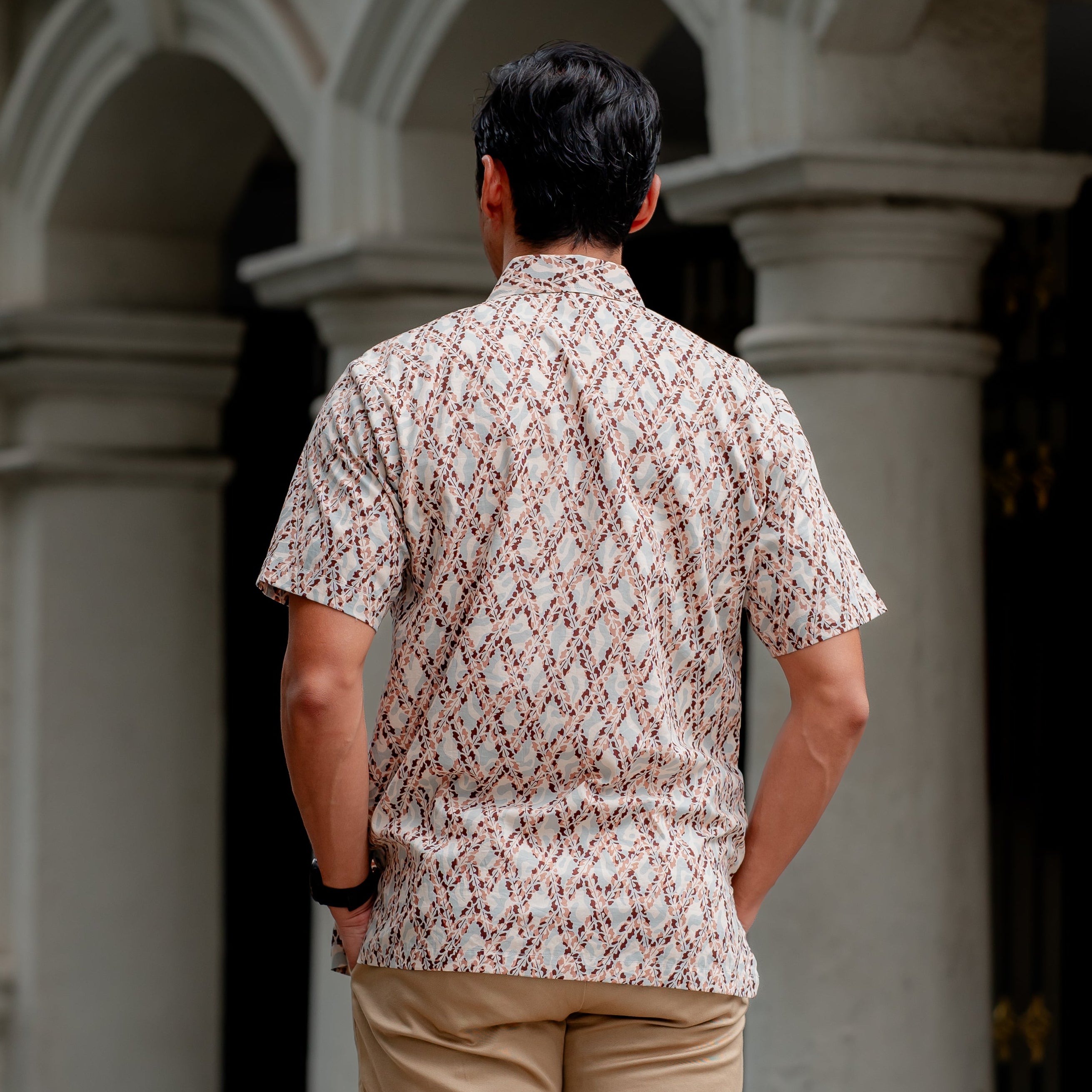 Men Batik PKL Short Sleeve in Glacier
