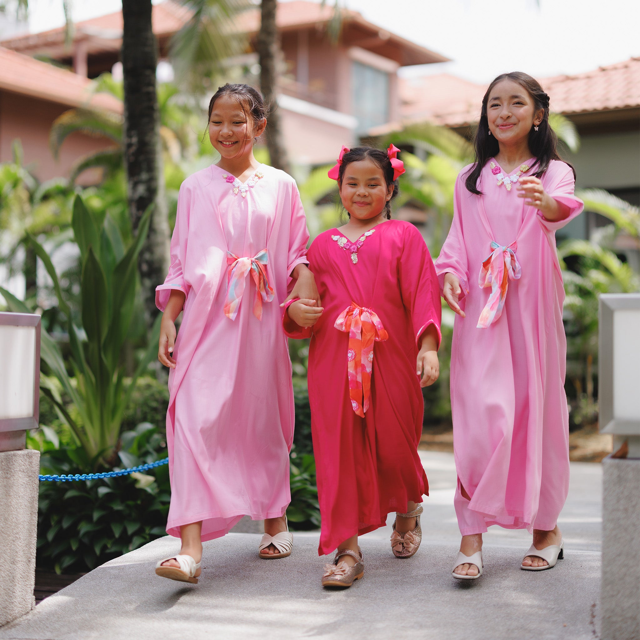 Lena Kaftan Kids (Dark Pink)