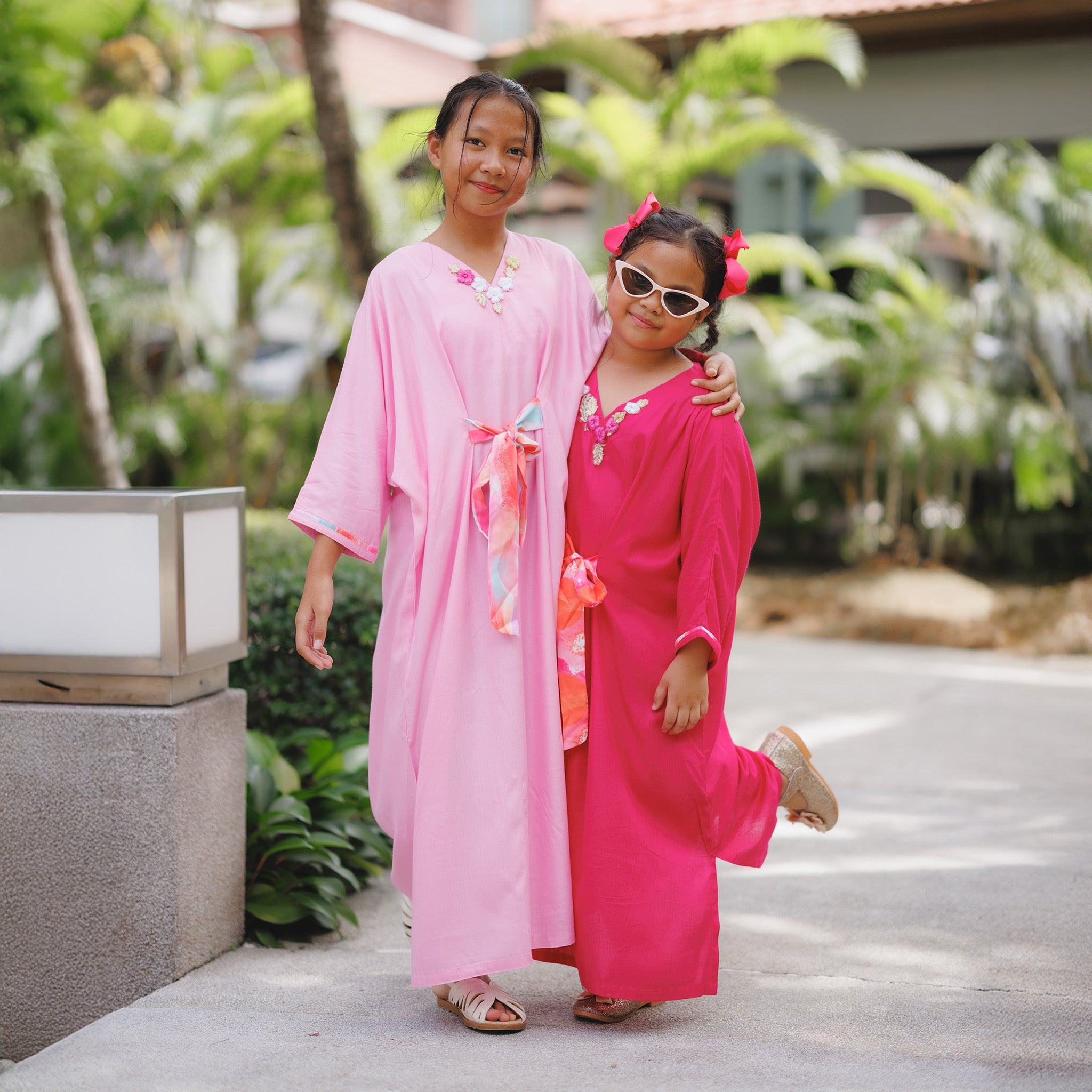 Lipi Kaftan Kids (Light Pink)