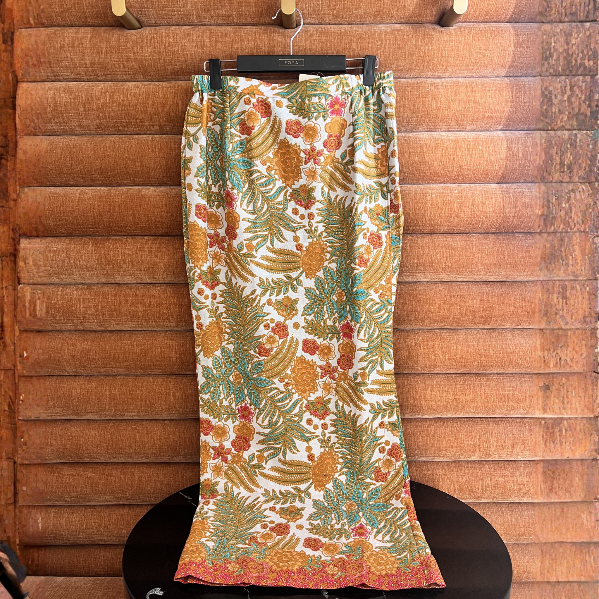 Batik Skirt D3 - White
