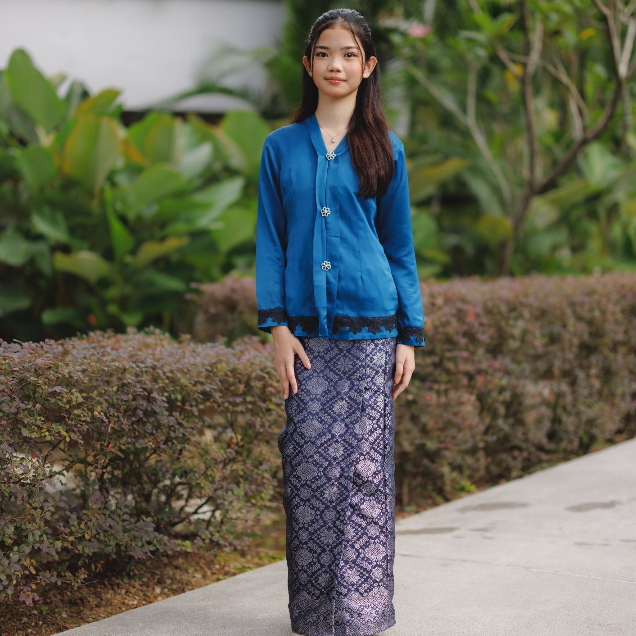 Kebaya Nini Songket Blue