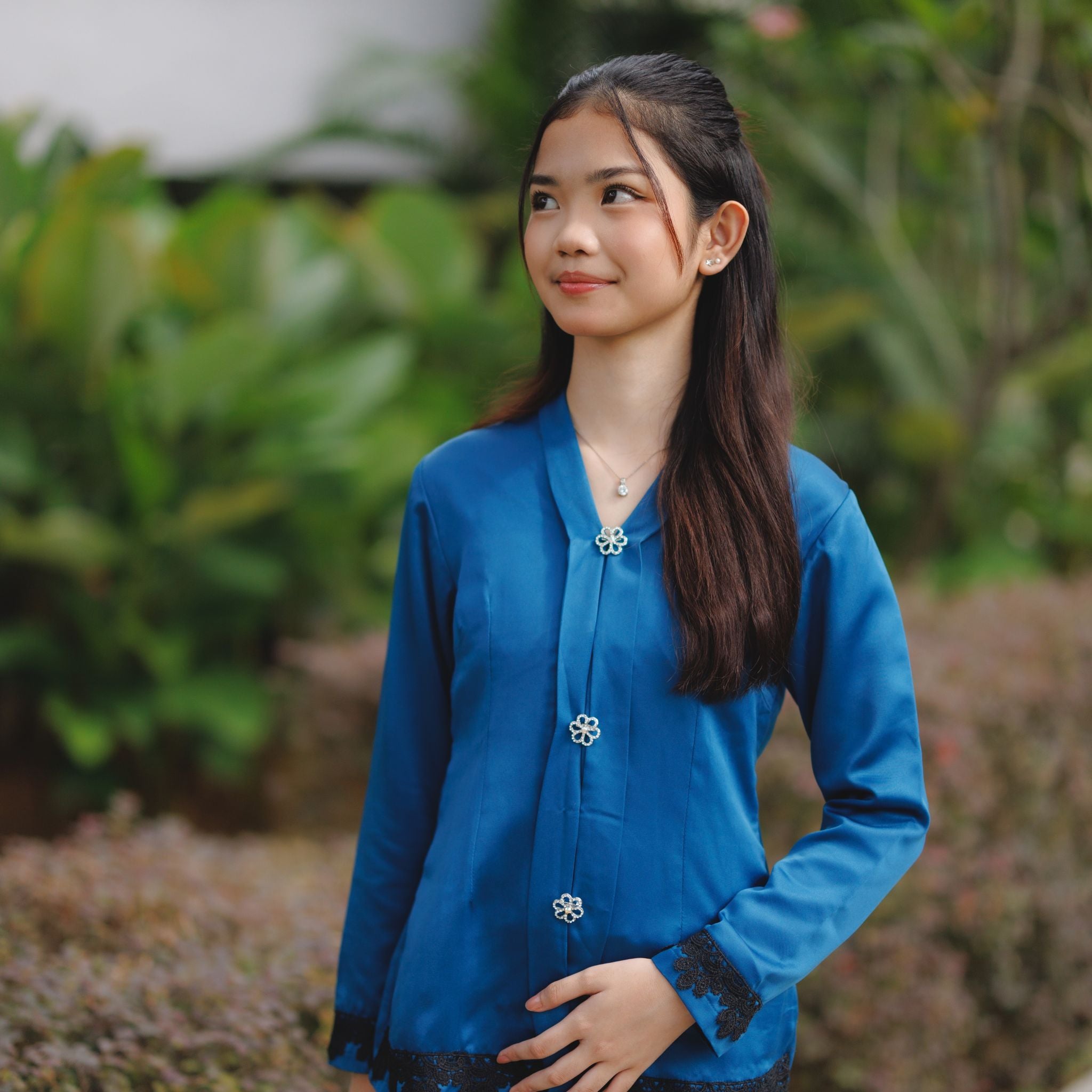 Kebaya Nini Songket Blue